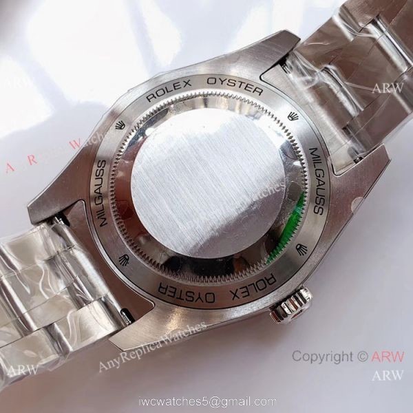 Noob Factory ETA2836 Rolex Milgauss Blue Replica Watch Stainless Steel Case Noob Factory ETA2836 Rolex Milgauss Blue Replica Watch Stainless Steel Case