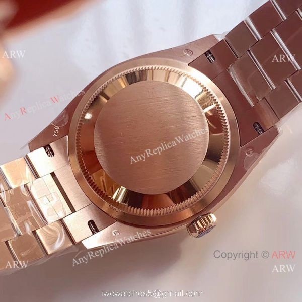 Swiss Replica Rolex DayDate Rose Gold D-Brown Dial Watch EW Factory 3255 Swiss Replica Rolex DayDate Rose Gold D-Brown Dial Watch EW Factory 3255