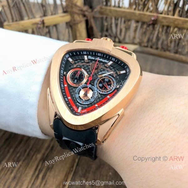 Best Copy Tonino Lamborghini Spyder Rose Gold Mens Chronograph Watches Best Copy Tonino Lamborghini Spyder Rose Gold Mens Chronograph Watches