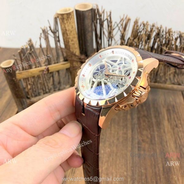 New Replica Roger Dubuis Excalibur Skeleton Watch Rose Gold Case New Replica Roger Dubuis Excalibur Skeleton Watch Rose Gold Case
