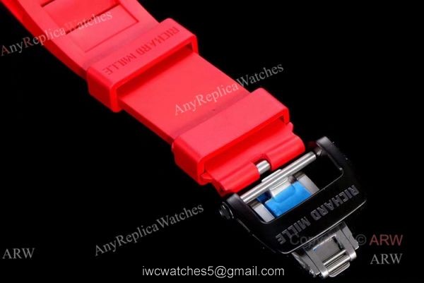 KV Factory Swiss Replica Richard Mille RM 011 Red Rubber Strap Carbon Watch KV Factory Swiss Replica Richard Mille RM 011 Red Rubber Strap Carbon Watch