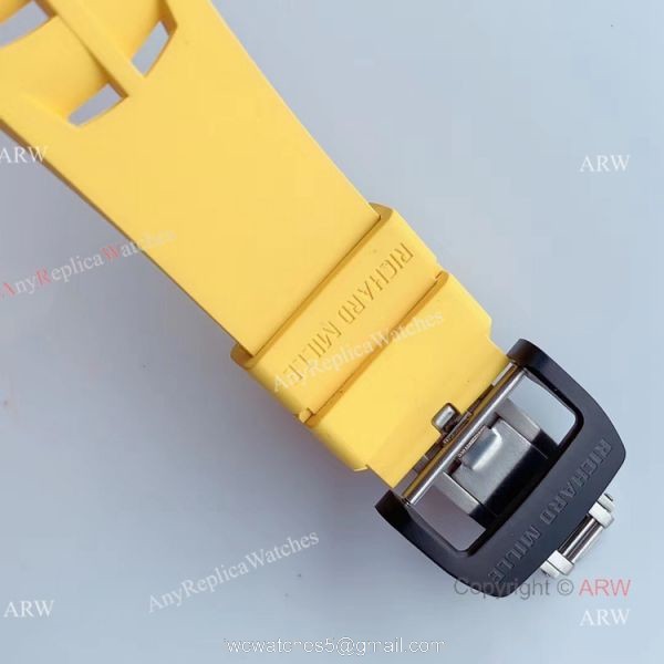 KV Factory V2 Upgraded Carbon Richard Mille RM011 Yellow Rubber Band Replica Watches For Sale KV Factory V2 Upgraded Carbon Richard Mille RM011 Yellow Rubber Band Replica Watches For Sale