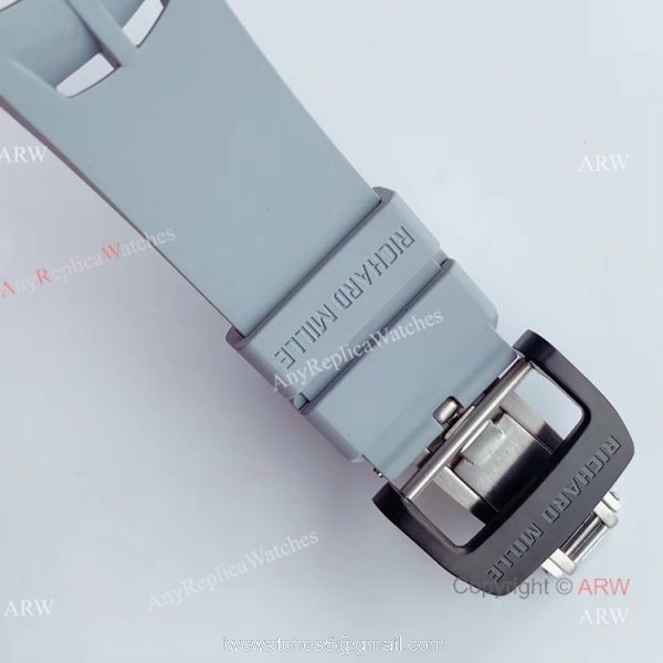 V2 NEW UPGRADED KV Factory Richard Mille RM011 Carbon Case Grey Rubber Band Mens Watch Best Replica V2 NEW UPGRADED KV Factory Richard Mille RM011 Carbon Case Grey Rubber Band Mens Watch Best Replica