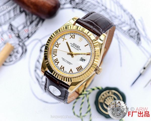 NEW UPGRADED Rolex Datejust II 41mm Men Watches Roman Markers Leather Strap NEW UPGRADED Rolex Datejust II 41mm Men Watches Roman Markers Leather Strap