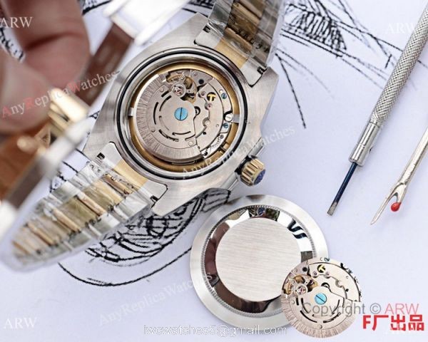 Rolex Submariner Clone Watch 40mm Two Tone Diamond Marker Rolex Submariner Clone Watch 40mm Two Tone Diamond Marker
