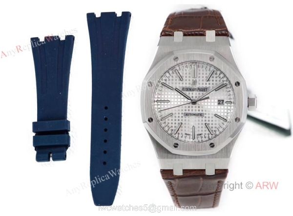 OM Factory New Upgraded Swiss Knockoff Audemars Piguet Royal Oak Silver Dial Mens Watch OM Factory New Upgraded Swiss Knockoff Audemars Piguet Royal Oak Silver Dial Mens Watch