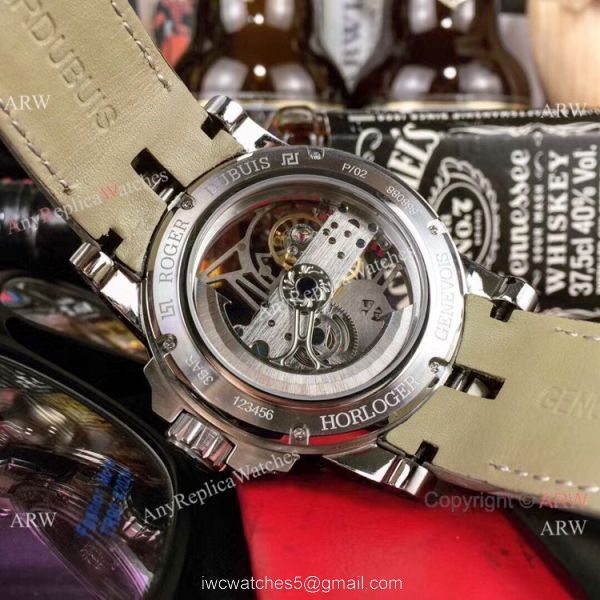 Replica Roger Dubuis Excalibur Flying Tourbillon Watch Rose Gold Tattoo Case Replica Roger Dubuis Excalibur Flying Tourbillon Watch Rose Gold Tattoo Case