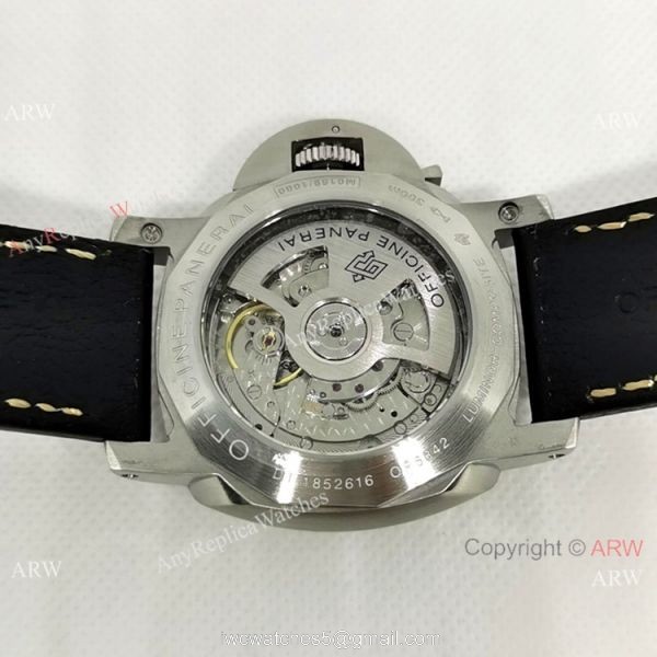 Officine Luminor GMT PAM00441 Watch Black Dial Black Leather Strap Officine Luminor GMT PAM00441 Watch Black Dial Black Leather Strap
