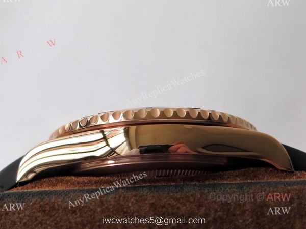 VR Factory Best Replica Rolex Yacht Master Rose Gold Rubber Strap Mens Watch VR Factory Best Replica Rolex Yacht Master Rose Gold Rubber Strap Mens Watch