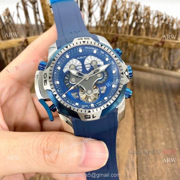 Knockoff Hublot Big Bang Perpetual Calendar Automatic Watch SS Case Blue Dial Knockoff Hublot Big Bang Perpetual Calendar Automatic Watch SS Case Blue Dial
