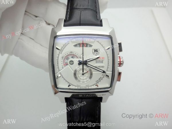 High Quality Fake Tag Heuer Monaco Calibre 12 Watch SS White Dial High Quality Fake Tag Heuer Monaco Calibre 12 Watch SS White Dial