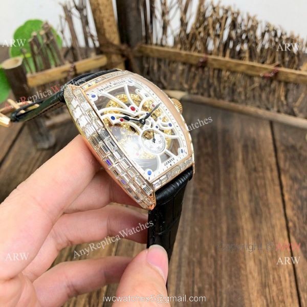 New Copy Franck Muller Cintree Curvex Skeleton Diamond Baguette Watches New Copy Franck Muller Cintree Curvex Skeleton Diamond Baguette Watches