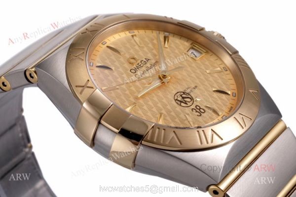 (VS) Swiss Replica Omega Constellation Gold Face Mens Watch New Dial (VS) Swiss Replica Omega Constellation Gold Face Mens Watch New Dial