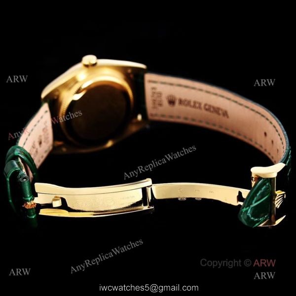 Swiss 2836 Iced Out Rolex Day Date Green Dial 36mm Mens Watches Replica Swiss 2836 Iced Out Rolex Day Date Green Dial 36mm Mens Watches Replica