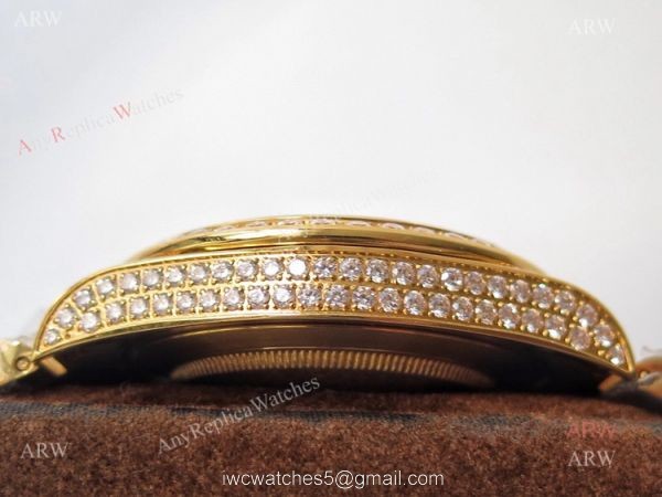 Mens Rolex Day Date Replica Watch Asian 2836 Red Face Rolex Iced Out Watch Mens Rolex Day Date Replica Watch Asian 2836 Red Face Rolex Iced Out Watch