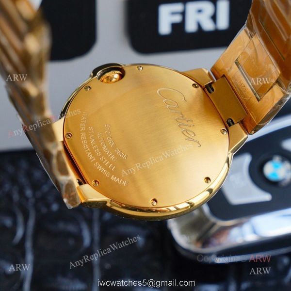 1:1 Copy Best Cartier Ballon Bleu Gold Watch Fully Iced Out Cartier Watch 1:1 Copy Best Cartier Ballon Bleu Gold Watch Fully Iced Out Cartier Watch
