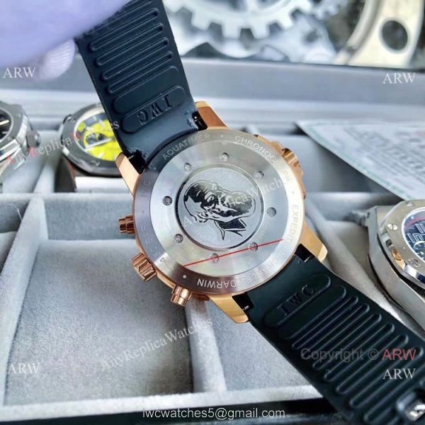 Fake IWC Schaffhausen Aquatimer 43mm Watches White Dial Rubber Strap Fake IWC Schaffhausen Aquatimer 43mm Watches White Dial Rubber Strap