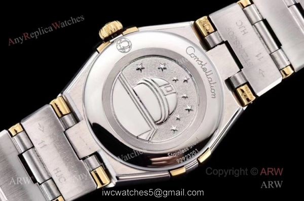 GF Factory Swiss Replica Omega Constellation Two Tone Ladies Watch With Black Aventurine Dial GF Factory Swiss Replica Omega Constellation Two Tone Ladies Watch With Black Aventurine Dial