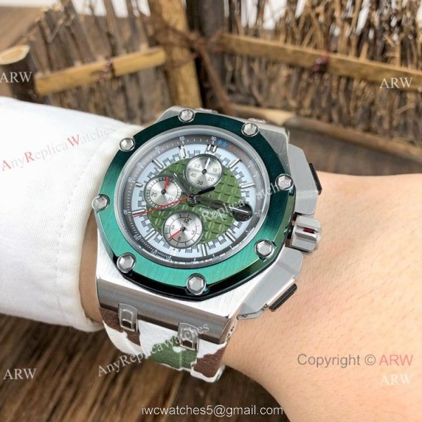 Copy Audemars Piguet Michael Schumacher Quartz Watches Green Bezel Copy Audemars Piguet Michael Schumacher Quartz Watches Green Bezel