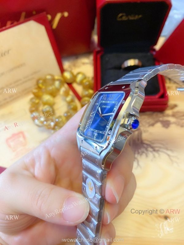 New! Japan Grade Santos De Cartier Couple Watch Stainless Steel Roman Markers New! Japan Grade Santos De Cartier Couple Watch Stainless Steel Roman Markers