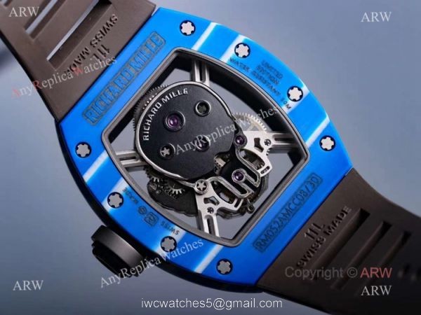 Replica Richard Mille Skull Blue Bezel RM 52-01 Watch for men Replica Richard Mille Skull Blue Bezel RM 52-01 Watch for men