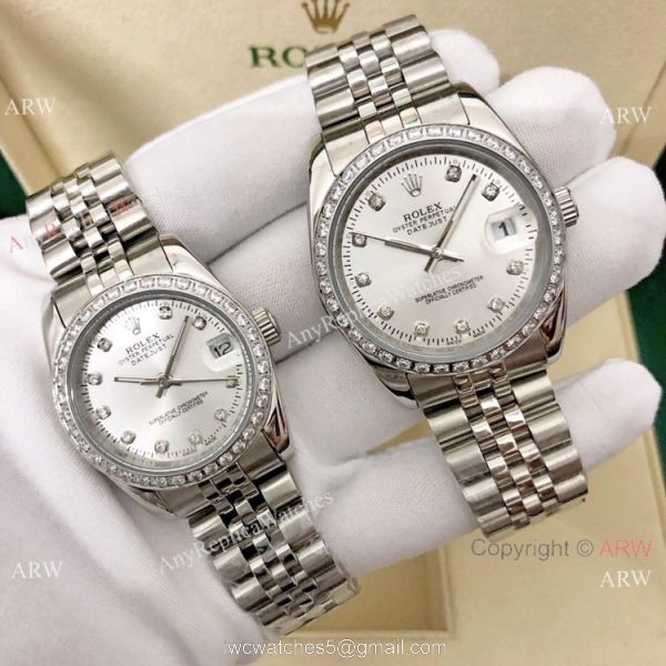 36mm and 31mm Copy Rolex Datejust Jubilee White Mother of Pearl Watch 36mm and 31mm Copy Rolex Datejust Jubilee White Mother of Pearl Watch