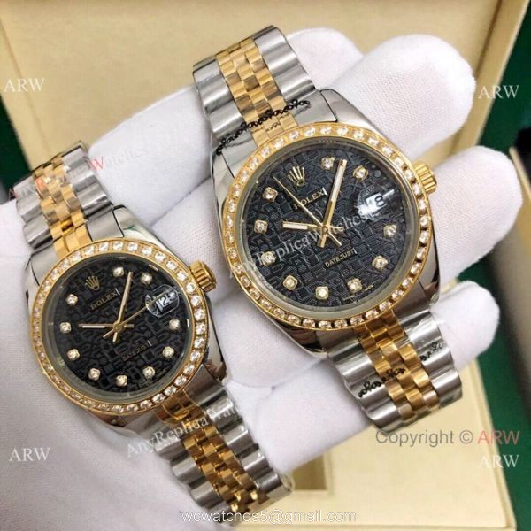 Clone Rolex Datejust Green Dial 2-Tone Lover Watch 36mm and 31mm Clone Rolex Datejust Green Dial 2-Tone Lover Watch 36mm and 31mm
