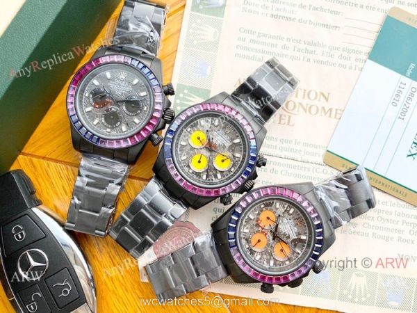 Replica Rolex Daytona Graffiti Dial Men Watches Orange Subdials Replica Rolex Daytona Graffiti Dial Men Watches Orange Subdials