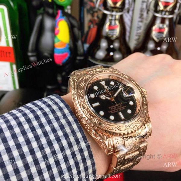 Rolex Submariner Engraving Rose Gold Watches Buy Replica Rolex Submariner Engraving Rose Gold Watches Buy Replica