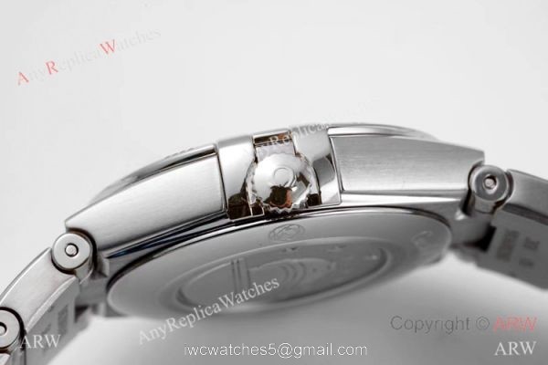 NEWEST! Swiss Copy Omega Constellation Gray Dial Diamond Bezel Watch 28mm Women NEWEST! Swiss Copy Omega Constellation Gray Dial Diamond Bezel Watch 28mm Women