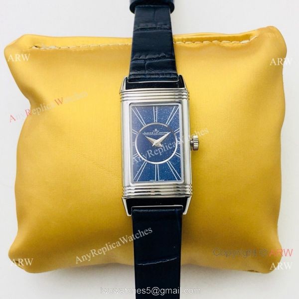 2020 Swiss Replica Jaeger LeCoultre Reverso Duetto Women Watch SS Blue Dial 2020 Swiss Replica Jaeger LeCoultre Reverso Duetto Women Watch SS Blue Dial