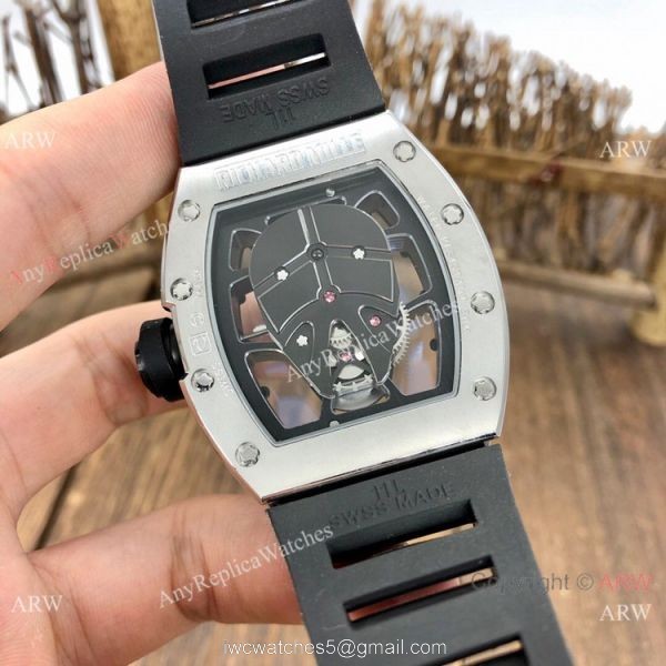 NEW! AAA Quality Richard Mille RM52-06 Tourbillon Mask Watches Silver Skull NEW! AAA Quality Richard Mille RM52-06 Tourbillon Mask Watches Silver Skull