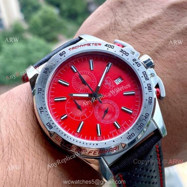 Best Quality Copy Ferrari Pilota SS Chronograph 46mm Watches Best Quality Copy Ferrari Pilota SS Chronograph 46mm Watches