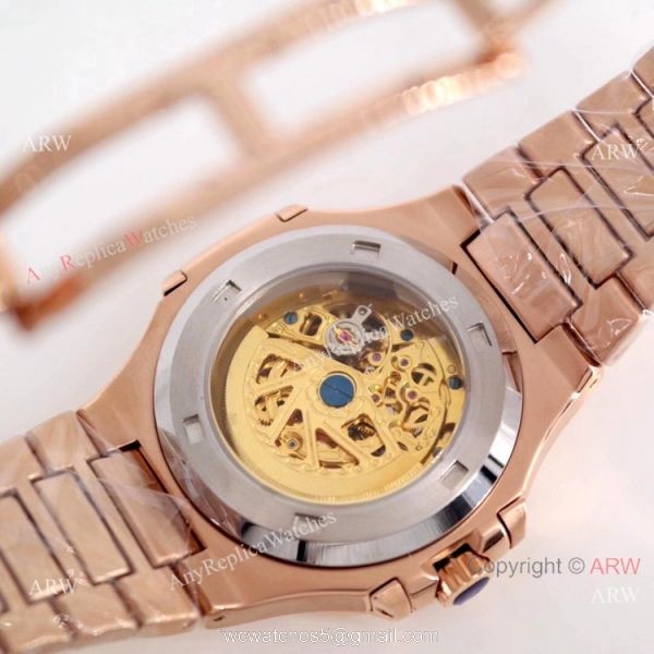 Copy Patek Philippe Skeleton Nautilus Watches Rose Gold Copy Patek Philippe Skeleton Nautilus Watches Rose Gold