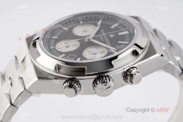 Super Clone Vacheron Constantin Overseas Chronograph Black Dial Watch Super Clone Vacheron Constantin Overseas Chronograph Black Dial Watch