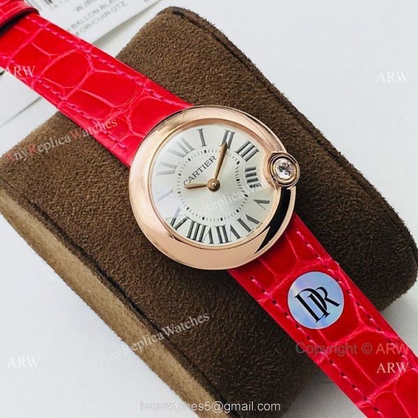 Super Clone Cartier Ballon Bleu De 30mm Watch Rose Gold Silver Dial Super Clone Cartier Ballon Bleu De 30mm Watch Rose Gold Silver Dial