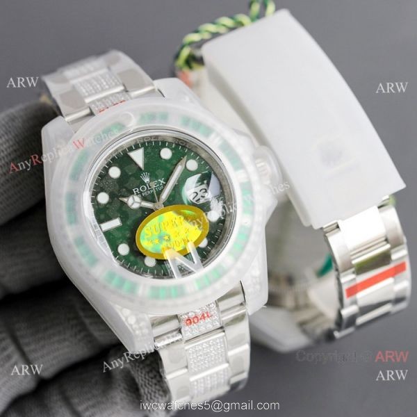 JH Factory Rolex Submariner Date Hulk Diamond Watch Swiss 2836 Movement JH Factory Rolex Submariner Date Hulk Diamond Watch Swiss 2836 Movement