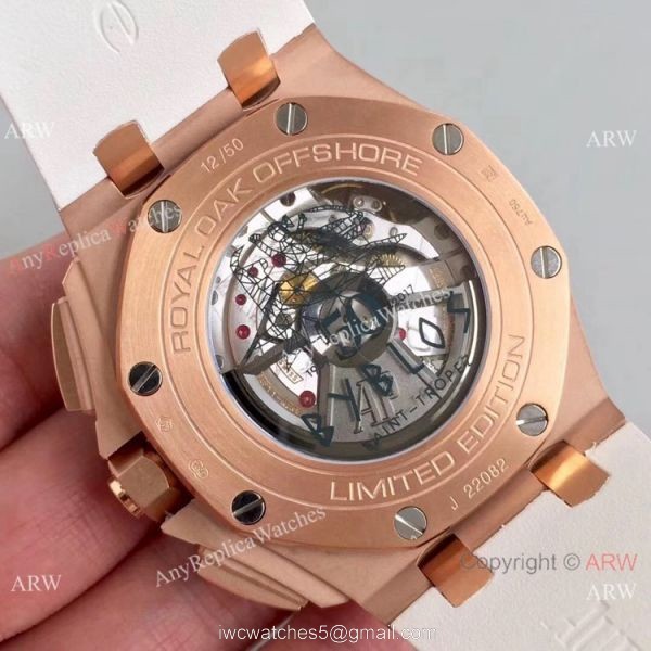 (JF) Replica Audemars Piguet Royal Oak Offshore JF Factory 3126 V2 Chronograph Watch Rose Gold and White (JF) Replica Audemars Piguet Royal Oak Offshore JF Factory 3126 V2 Chronograph Watch Rose Gold and White