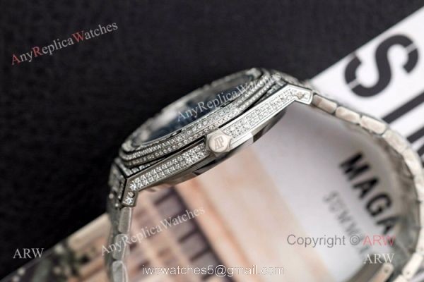 Ref 15400 Audemars Piguet Royal Oak Silver Diamonds Watches For Men Replica Swiss 3120 Ref 15400 Audemars Piguet Royal Oak Silver Diamonds Watches For Men Replica Swiss 3120