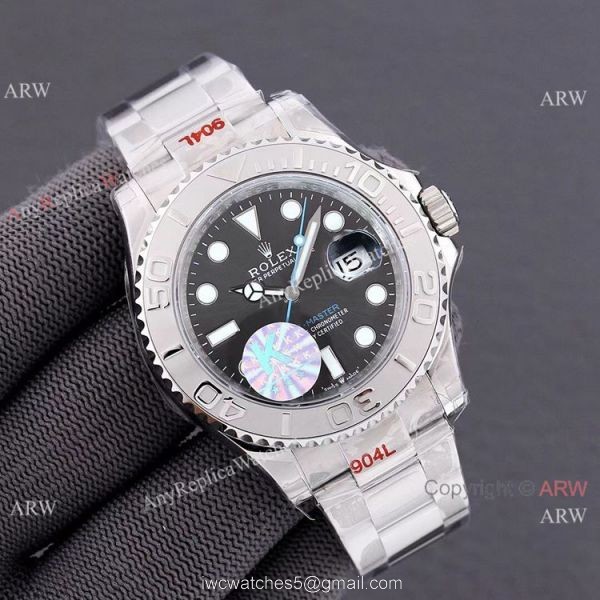 AAA Swiss Copy Rolex Yachtmaster 40mm Watch 904L ETA2836 Gray Dial AAA Swiss Copy Rolex Yachtmaster 40mm Watch 904L ETA2836 Gray Dial