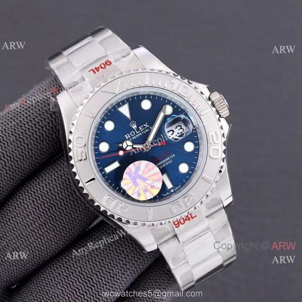 AAA Swiss Copy Rolex Yachtmaster Blue Dial Watch 904L ETA2836 AAA Swiss Copy Rolex Yachtmaster Blue Dial Watch 904L ETA2836