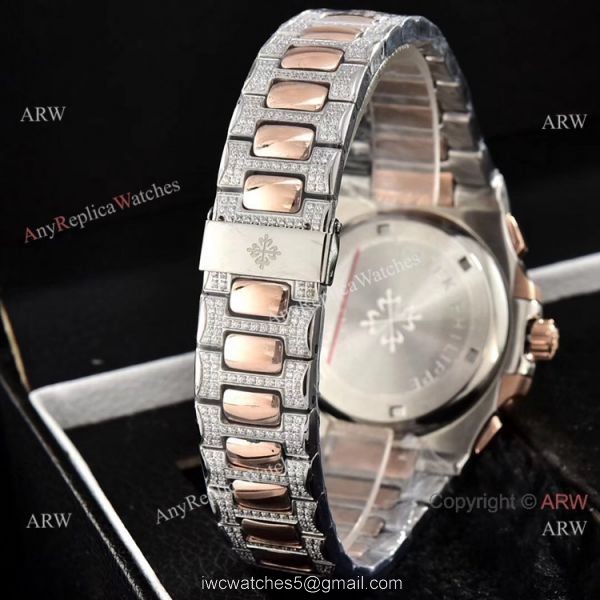 AAA Quality Patek Philippe Nautilus Chronograph Watches Diamond Band AAA Quality Patek Philippe Nautilus Chronograph Watches Diamond Band