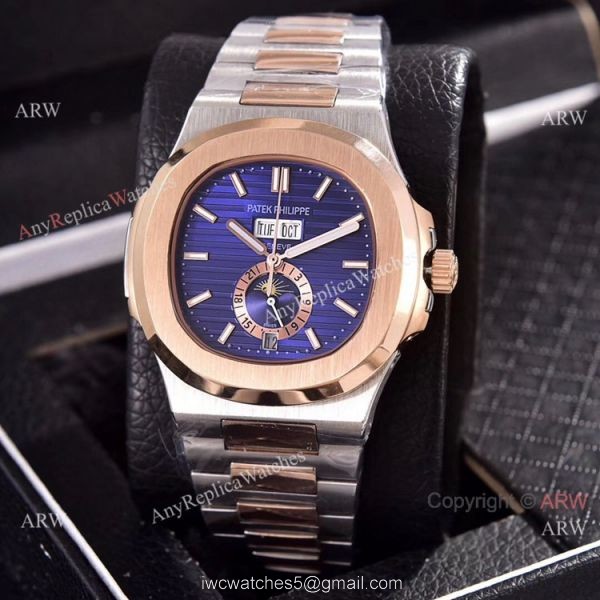 Copy Patek Philippe Annual Calendar Watches 39.5mm 2-Tone Rose Gold Copy Patek Philippe Annual Calendar Watches 39.5mm 2-Tone Rose Gold