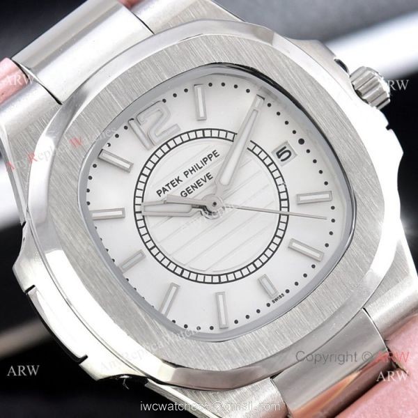 Copy Patek Philippe Lady Nautilus Watches Gray Gradient Dial 32mm Copy Patek Philippe Lady Nautilus Watches Gray Gradient Dial 32mm