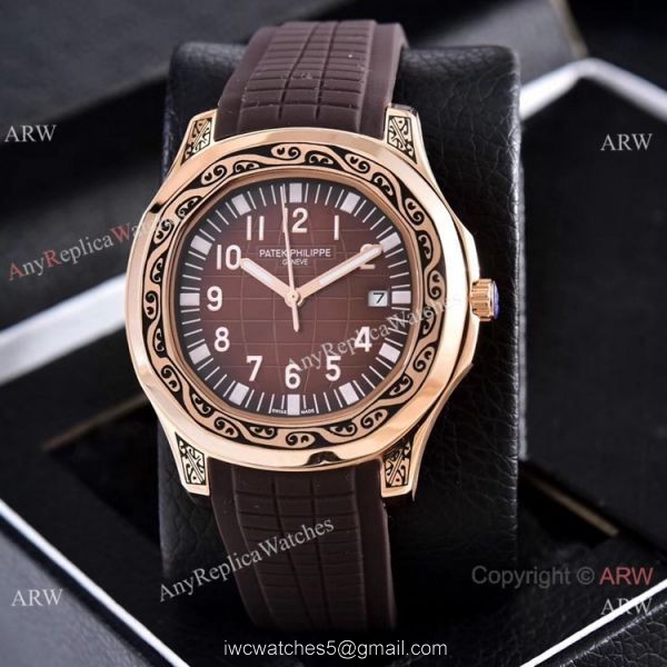 Clone Patek Philippe Aquanaut Rose Gold Engraving Watches Vintage Model Clone Patek Philippe Aquanaut Rose Gold Engraving Watches Vintage Model