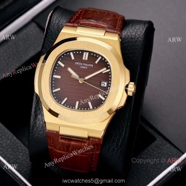 Best Copy Patek Philippe Nautilus 40mm Watches Gold and Black Best Copy Patek Philippe Nautilus 40mm Watches Gold and Black