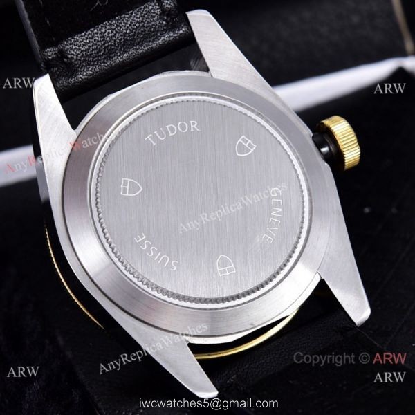 Clone Tudor Heritage Black Bay Watches Two Tone Leather Strap Clone Tudor Heritage Black Bay Watches Two Tone Leather Strap