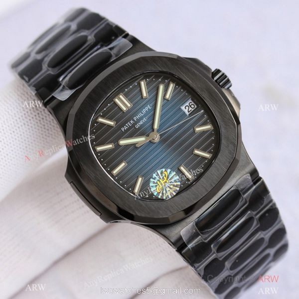 Swiss PPF Factory Patek Philippe Nautilus Watch Blue Gradient Dial Swiss PPF Factory Patek Philippe Nautilus Watch Blue Gradient Dial