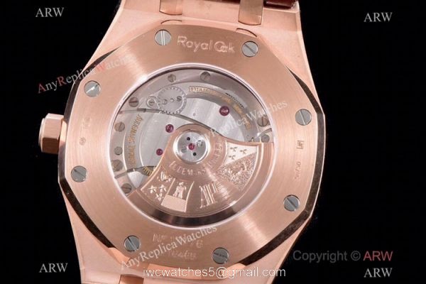 Grade 1A Copy Audemars Piguet Royal Oak JF v5 Cal.3120 Rose Gold Black Dial Watch 41mm Grade 1A Copy Audemars Piguet Royal Oak JF v5 Cal.3120 Rose Gold Black Dial Watch 41mm