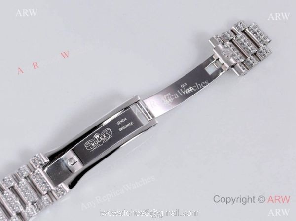 Iced Out Rolex New Oyster Perpetual Pearlmaster 39 Copy Watch Roman Markers Iced Out Rolex New Oyster Perpetual Pearlmaster 39 Copy Watch Roman Markers